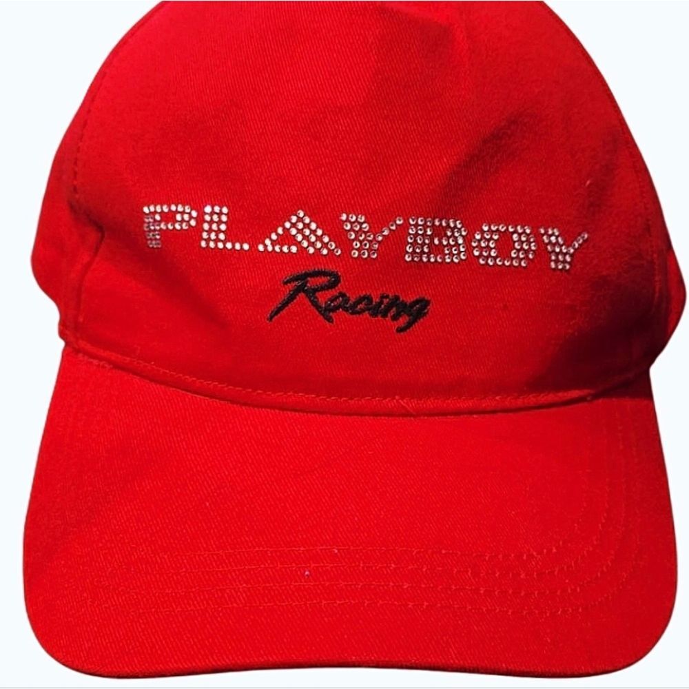 PLAYBOY Racing Rhinestone Adjustable Cap - Picture 2 of 5